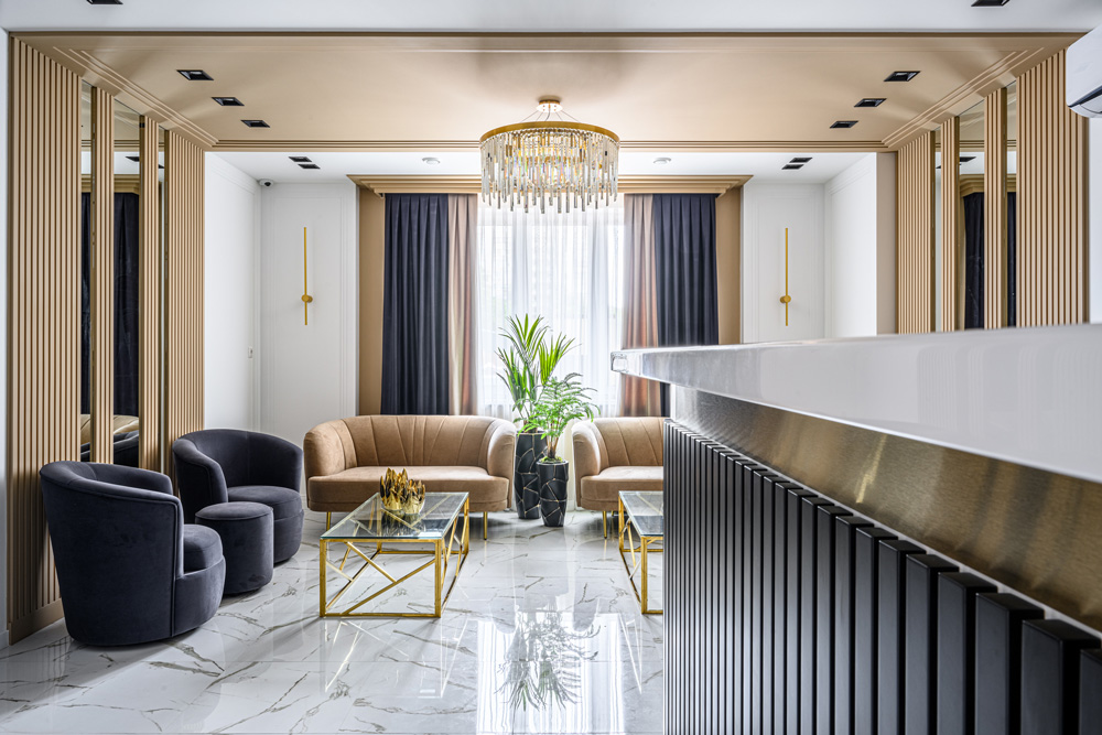 Шикарный интерьер элитной стоматологической клиники от дизайнера Натальи Голенко