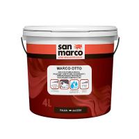 Сан Марко Краска матовая 8% Marco Otto bianco 4л. Матовая 5-7%. Акриловая