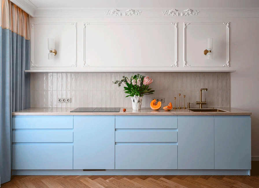 Дизайн квартиры с акцентами на орнамент от Дианы Кова