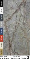 Slate Light Каменный шпон Translucent Rainforest Green (Рэйнфорест Грин) 1220х2440мм Мрамор