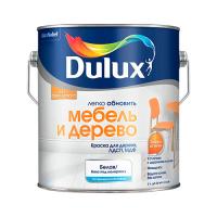 Dulux Краска Мебель и Дерево в/д для дерева, ЛДСП, МДФ, матовая (10% блеска) BC 2л. Шелковисто-матовая 10-15%. 