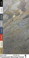Slate Light Каменный шпон Translucent Burning Forest (Бернинг Форест) 1220х2440мм Слюда