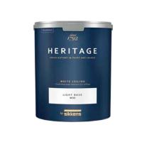 Сиккенс Краска потолочная Heritage White Ceiling (3% блеска) база W05 4,5л. Глубоко матовая 1-3%. Акриловая