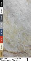 Slate Light Каменный шпон Translucent Blanco (Бланко) 1220х2440мм Сланец