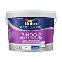 Dulux Краска Bindo 2 в/д для потолков глубокоматовая белоснежная (2% блеска) 9л. Глубоко матовая 1-3%. 