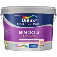 Dulux Краска Bindo 3 в/д для стен и потолков глубокоматовая (3% блеска) BC 9л. Глубоко матовая 1-3%. 