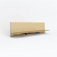 Лаконистик Микроплинтус Micro-L угловой (16,2х25,8х2450мм) золото анодированный + 7 зажимов