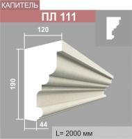 ПЛ111 капитель пилястры (120х190х2000мм)