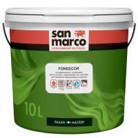 Сан Марко Грунт-краска интерьерная под декоративные покрытия Fondecor bianco 10л, 80-100м2