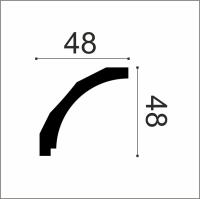 Европласт Карниз 6.50.172 (48х48х2000мм). Полимер, композит