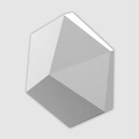 Артполе 3Д панель CUBE-Ex1, 200x173x35мм 1м2=38,5шт