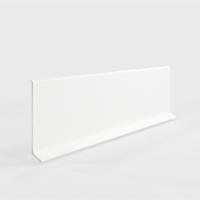 Лаконистик ADHESIVE Плинтус (10х60х2500мм) белый матовый 60 мм. Алюминий