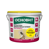 Основит Штукатурка акриловая "КОРОЕД" ЭКСТЕРВЭЛЛ OAc-3.0 WK супербелая, 25 кг. Декоративная штукатурка