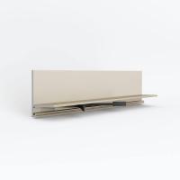 Лаконистик Микроплинтус Micro-L MAX угловой (16,2х35,6х2450мм) светлое золото анодированный + 7 зажи