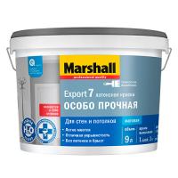 Marshall Краска Export-7 в/д для стен и потолков матовая (7% блеска) BC 9л. Матовая 5-7%. 