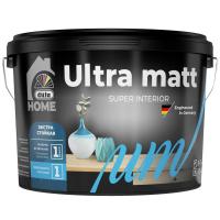 Дюфа Краска акриловая интерьерная экстра стойкая HOME ULTRA MATT (1% блеска) база 1 (0,9л). Глубоко матовая 1-3%. 