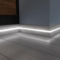 Евровуд Плинтус PN 050 LED (12*80*2000мм). МДФ