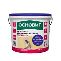 Основит Штукатурка силиконовая "КОРОЕД" ЭКСТЕРВЭЛЛ OSl-3.0 WK супербелая, 25 кг. Декоративная штукатурка
