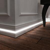 Евровуд Плинтус PN 030 LED (16*80*2000мм). МДФ