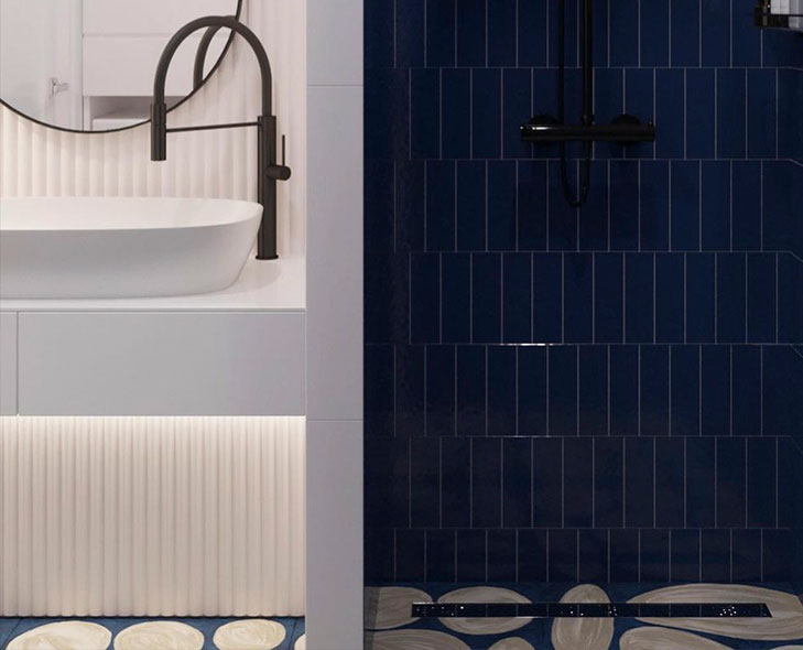 Панели стеновые в душевой комнате