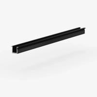Лаконистик Защелка для теневой рейки LIGHT MINI (11,3х16х3000мм) черная анодированная