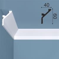 Белло Деко Карниз К12 60/40 (60х40х2000мм) (20). Полимер, композит