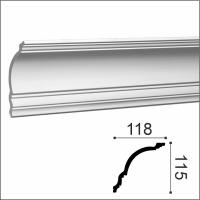 Европласт Карниз 6.50.108 (118х115х2000мм). Полимер, композит