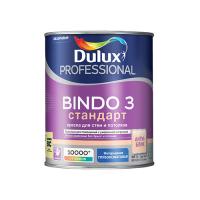 Dulux Краска Bindo 3 в/д для стен и потолков глубокоматовая (3% блеска) BC 0,9л . Глубоко матовая 1-3%. 