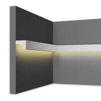 Артполе Молдинг световой SMGL16 (37x28х800мм). Гипс