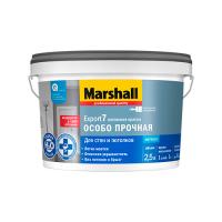 Marshall Краска Export-7 в/д для стен и потолков матовая (7% блеска) BC 2,5л. Матовая 5-7%. 