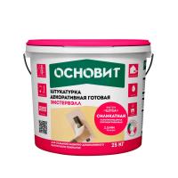 Основит Штукатурка силикатная "ШУБА" ЭКСТЕРВЭЛЛ OSt-2.0 WS супербелая, 25 кг. Декоративная штукатурка