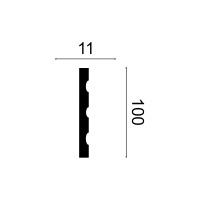 Декор Дизайн Пилястра DD201 (100x11x2000мм)(22). Полимер, композит