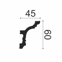 Белло Деко Карниз К9 60/45 (60х45х2000мм) (17). Полимер, композит