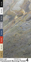 Slate Light Каменный шпон Translucent Burning Forest (Бернинг Форест) 1220х2440мм Слюда