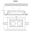 Артполе Светильник гипсовый SGS3 (195х125х50мм) 