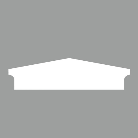 М348 крышка забора (115х442х2000мм). Армированный полистирол