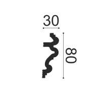 Белло Деко Карниз К6 80/30 (80х30х2000мм) (14). Полимер, композит