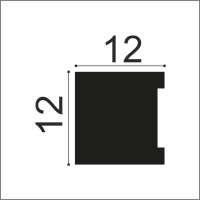 Хайвуд Молдинг MD12V1 (12х12х2700мм) (152). Полимер, композит