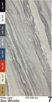 Slate Light Каменный шпон Sea White (Си Вайт) 1220х2440мм Мрамор