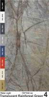 Slate Light Каменный шпон Translucent Rainforest Green (Рэйнфорест Грин) 1220х2440мм Мрамор