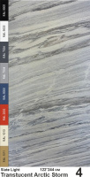 Slate Light Каменный шпон Translucent Artic Storm (Артик Сторм) 1220х2440мм Мрамор