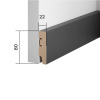 Коска Плинтус для акустической панели WP80 80х22х1200мм, МДФ, черный. МДФ