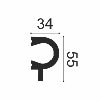 Орак Молдинг PX169 (55х34х2000мм) (30). Дюрополимер