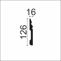 Хайвуд Плинтус B126 (126х16х2000мм) (13). Полимер, композит