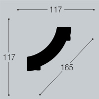 Белло Деко Уголок к молдингу М15/У1 (117х117мм)