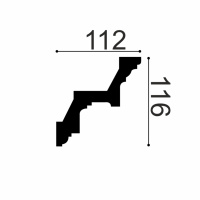 Орак Карниз C211 (116х112х2000мм) (9). Полиуретан