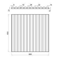 Артполе 3Д панель PARALINE 600х600мм. 0,36м2