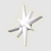 Артполе Светильник гипсовый настенный ARCTUR (216х208х47мм) нейтральный свет