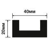 Хайвуд Молдинг-рейка LB40 цвет G216 (20х40х2700мм) (27)
