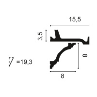 Орак Карниз C305 (47х155х2000мм) (8). Полиуретан